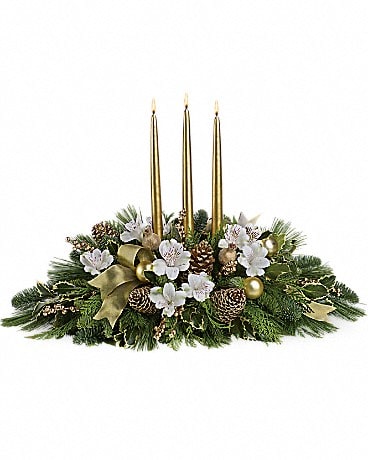 Bouquet centre de table Noël royal