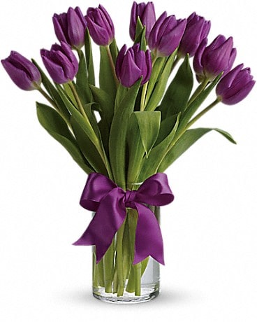 Bouquet de Tulipes violettes captivantes