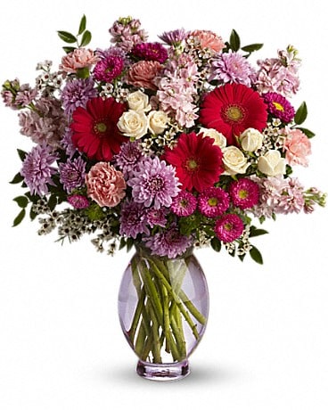 Bouquet Plaisir parfait en rose de Teleflora