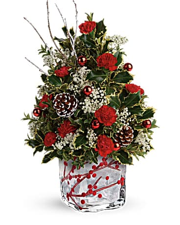 Bouquet aux fruits rouges et à l’arbre hollylandais de Teleflora