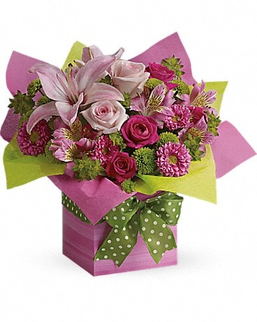 Bouquet Belle petite boîte rose de Teleflora