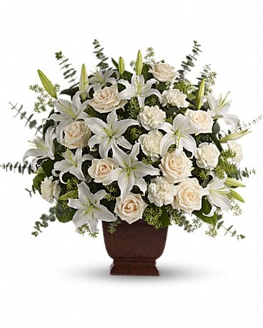 Arrangement floral Bouquet de fleurs Amour de lys et de roses de Teleflora