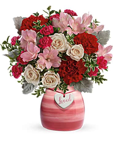 Bouquet de fleurs L’amour en peinture de Teleflora