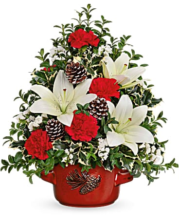 Bouquet de fleurs forestier Lis de Noël de Teleflora
