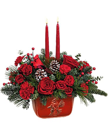 Bouquet Flight Centerpiece de Teleflora pour l’hiver