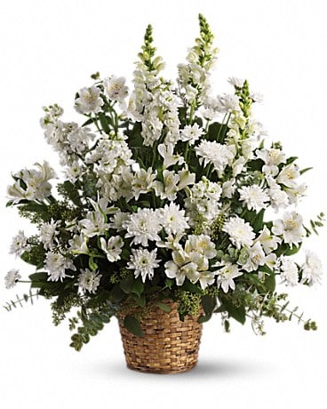 Panier léger merveilleux arrangement floral