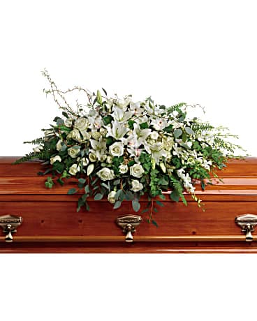 Arrangement floral de condoléances et gerbe de cercueil Gloire immense