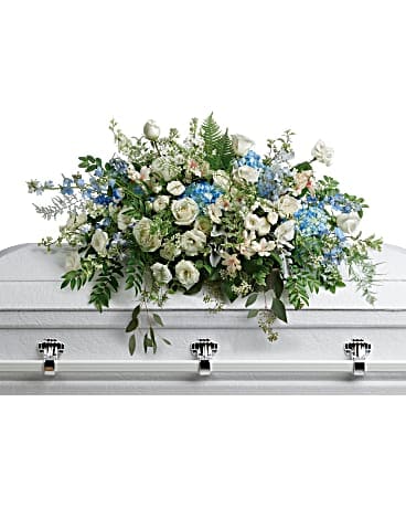 Arrangement floral de condoléances et gerbe de cercueil Tendre commémoration