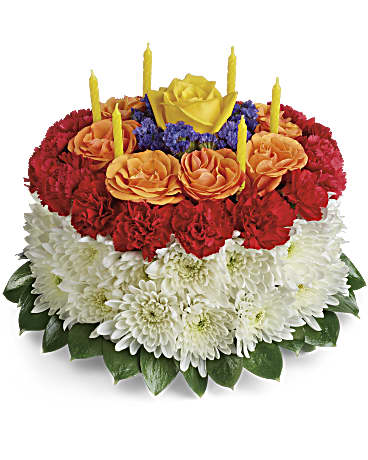 Bouquet Gâteau d’anniversaire Ton vœu est exaucé