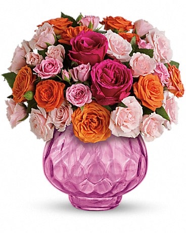 Bouquet Feu charmant avec des roses de Teleflora
