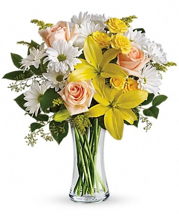 Bouquet Marguerites et rayon de soleil de Teleflora
