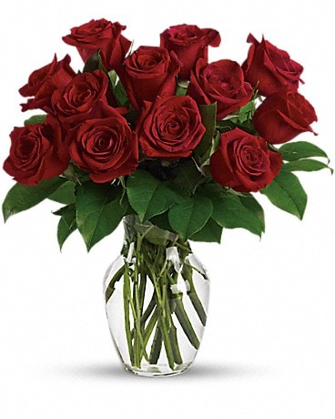 Passion durable - 12 rose rouge. Bouquet TEV12-7A 