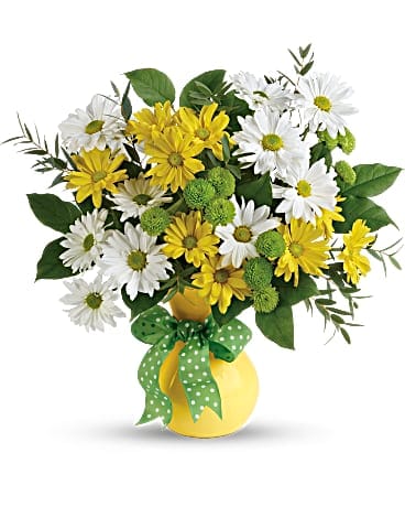 Bouquet de fleurs Marguerites et pastilles de Teleflora