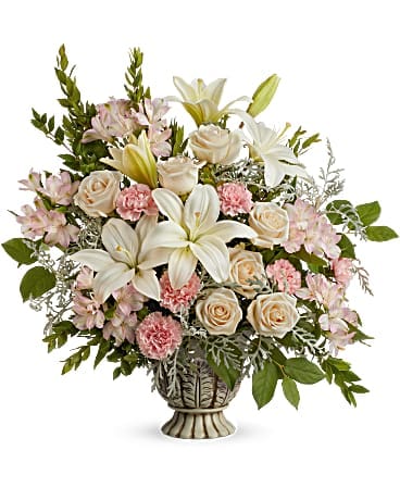 L’arrangement floral du bouquet joyeux et paisible de Teleflora