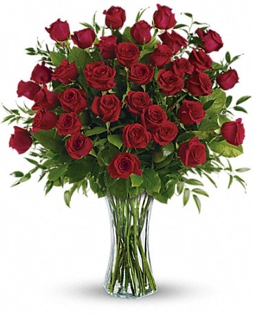 Beauté désarmante – 3 bouquet d’une douzaine de roses à longues tiges