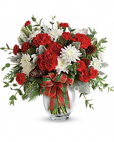 Bouquet de fleurs Brillance des fêtes de Teleflora