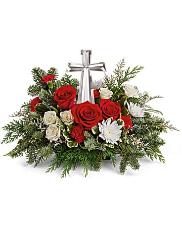 Disposition de fleurs de bouquet de lumière Joy of Light de Teleflora