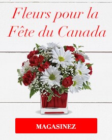 Livrer des fleurs pour la fête du Canada