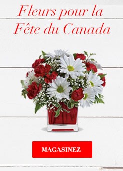 Livraison de fleurs pour la fête du Canada