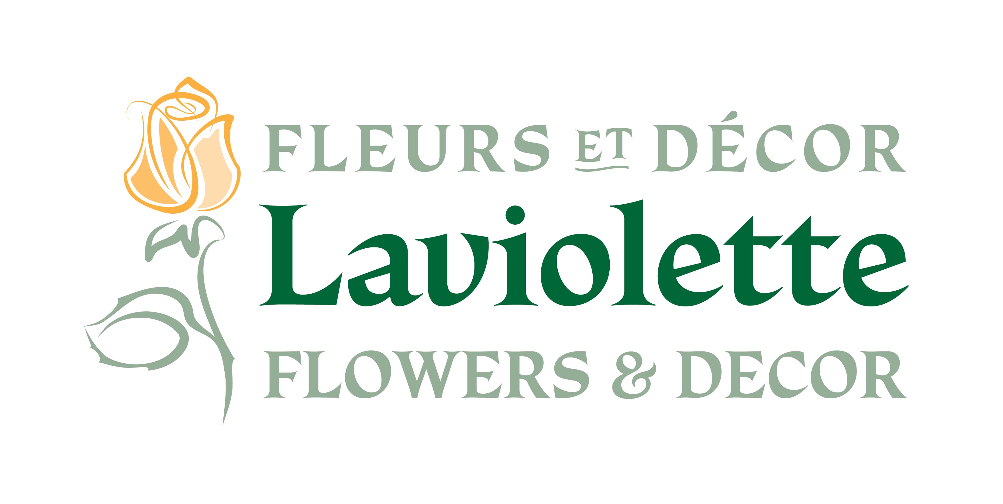 Boutique de fleurs de laviolette et mariage - Logo