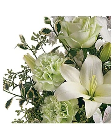 Arrangement bien choisi de la fleur du fleuriste blanc