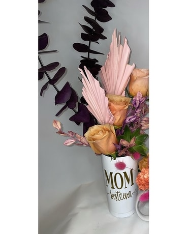 Tall Tumbler Meilleure organisation de fleurs pour maman