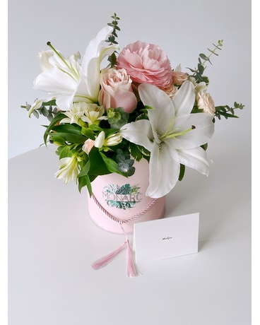 Boîte exclusive fleur arrangement floral de Monarc fleur