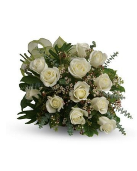 douzaine de roses blanches sans composition florale en vase