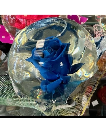 Boule d’Eau de Luxe (bleue) Disposition florale