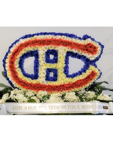 Organisation des funérailles avec logo canadien de Montréal