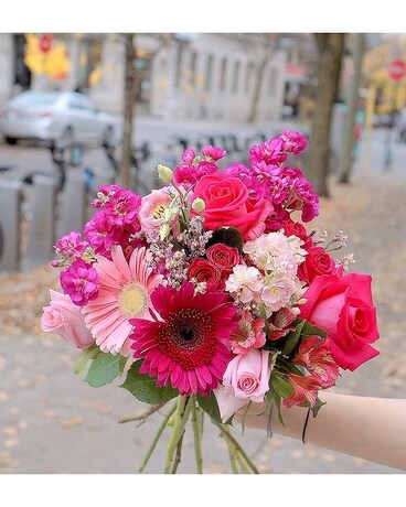 Élégant et ravissant rose bouquet bouquet