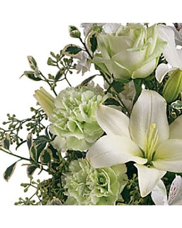 Arrangement de fleur de Choix du Fleuriste Simplement Blanc