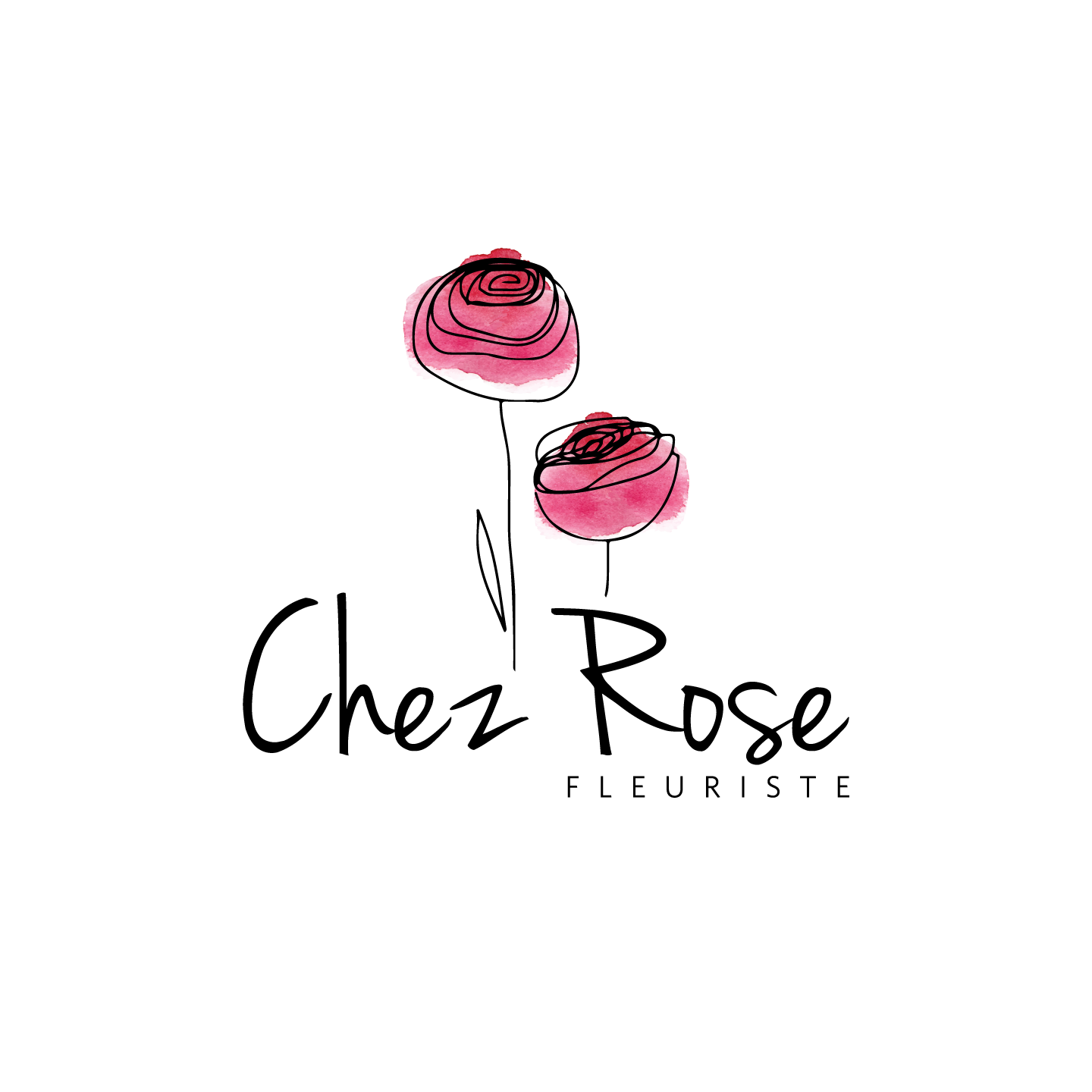 Fleuriste Chez Rose - Logo