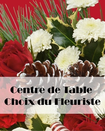 Noël centre de table fleur arrangement floral