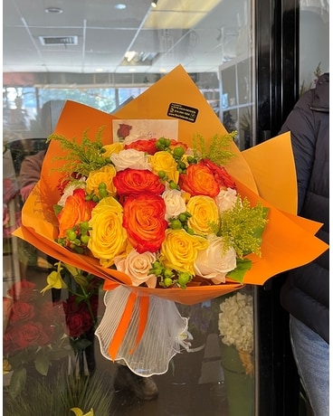 Bouquet romantique avec date