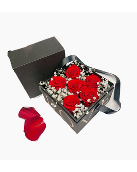 Symphony of Love - Boîte fleur de rose 2 panier cadeau