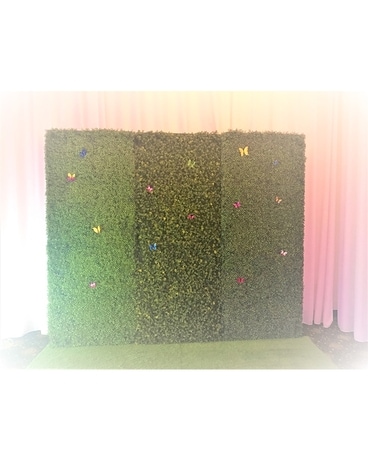 De mur de vert spécialité arrangement floral simplement