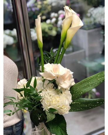 Disposition de fleurs Bouquet tout blanc