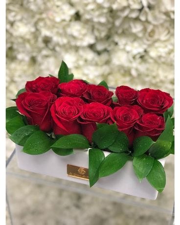 Arrangement floral ROMANCE ROUGE SPÉCIAL