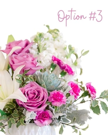 Fleurs mensuelles - Option n° 3 Disposition des fleurs
