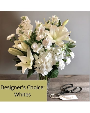 Choix du créateur en composition florale blanche