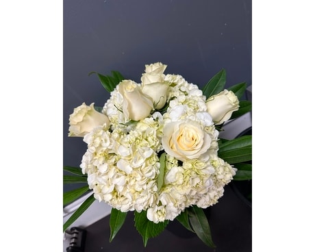 Bouquet de beauté blanc noué à la main Disposition florale